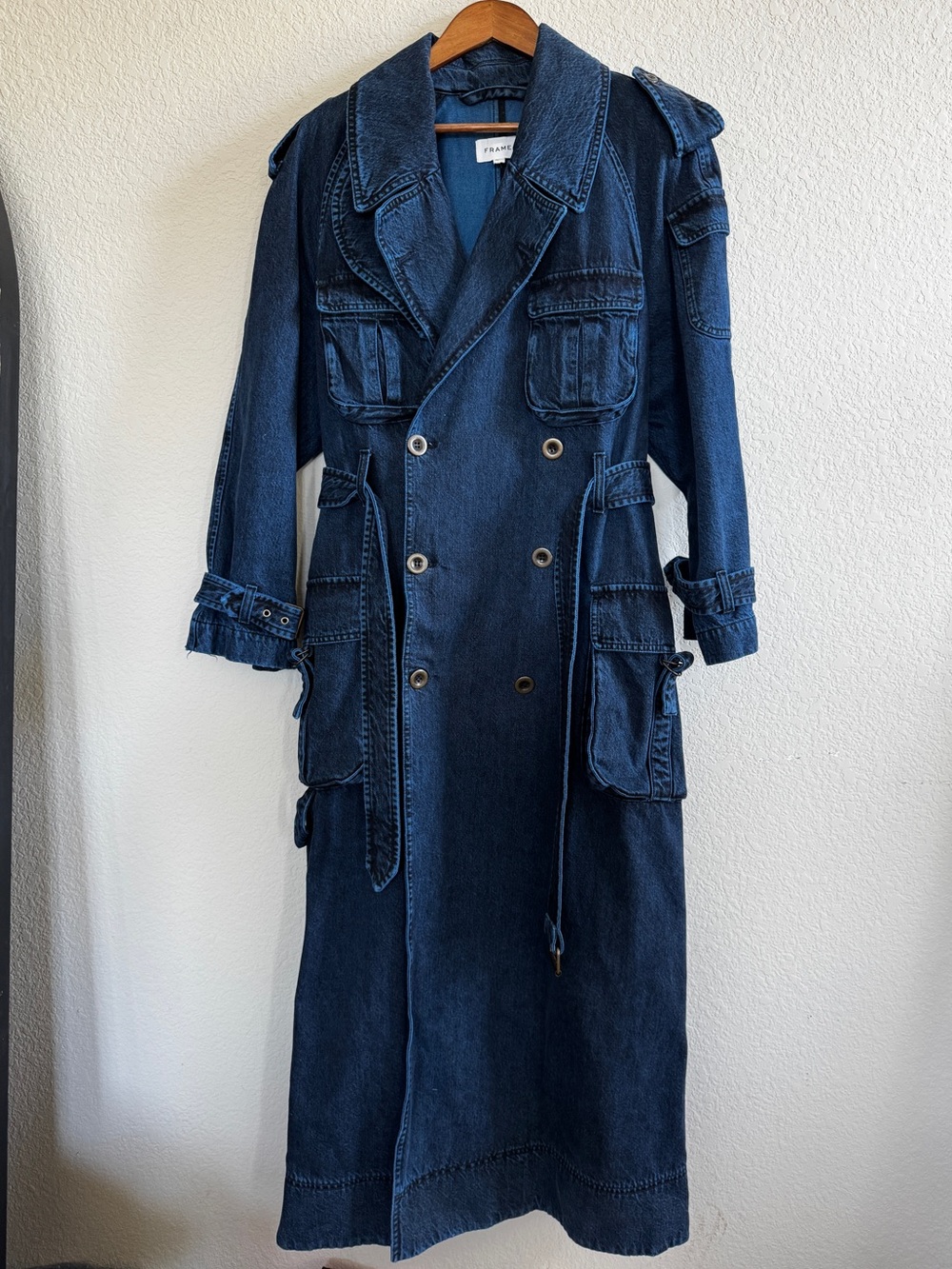 FRAME Denim Trench Coat